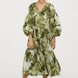 Balloon sleeve maxi dress